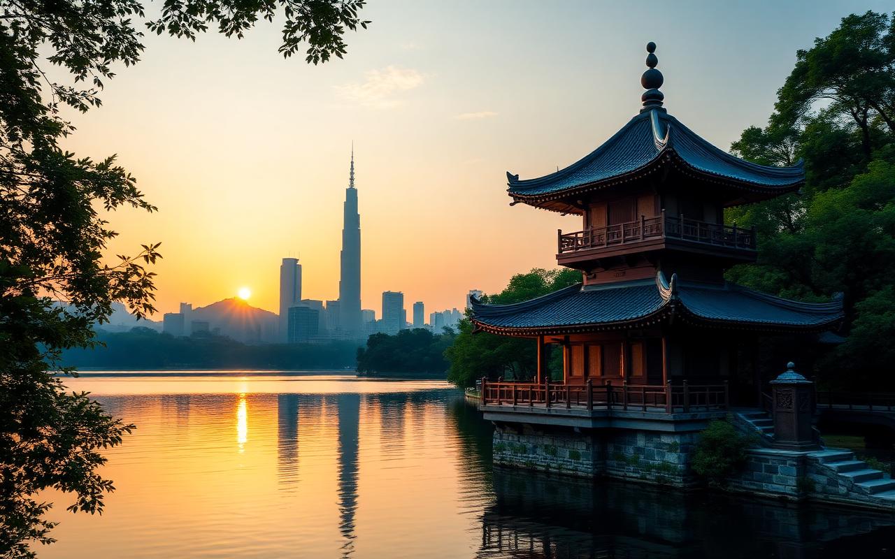 Pagode tradicional em Taiwan